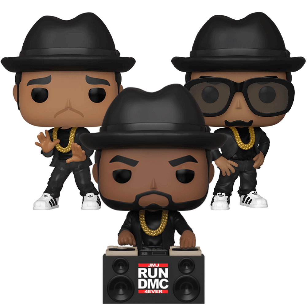 Run DMC Jam Master Jay, Run, and DMC! FUNKO POPs #199, #200 and #201