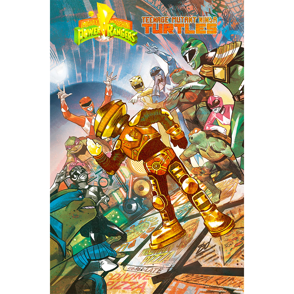 Mighty Morphin Power Rangers Teenage Mutant Ninja Turtles II #1 Alpha 5 Exclusive Variant