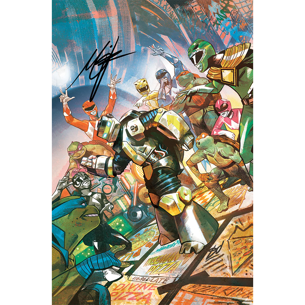 Mighty Morphin Power Rangers Teenage Mutant Ninja Turtles II #1 Metalh ...
