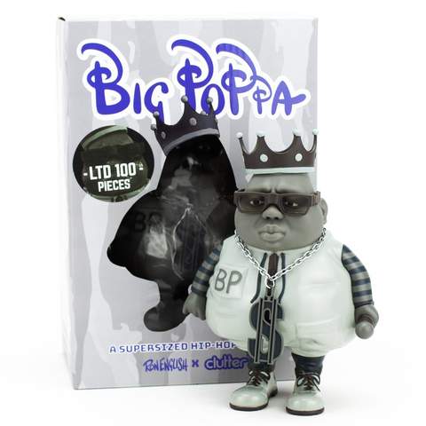 Big Poppa MC Monotone Version Limited Edition 100 pcs Clutter x Ron English