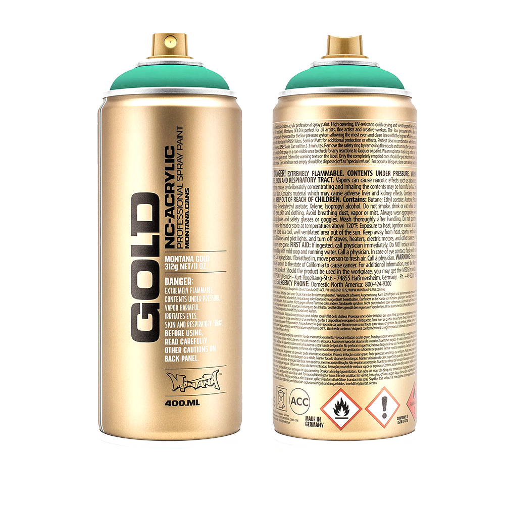Active Cyan 400ML Montana Gold Spray Paint