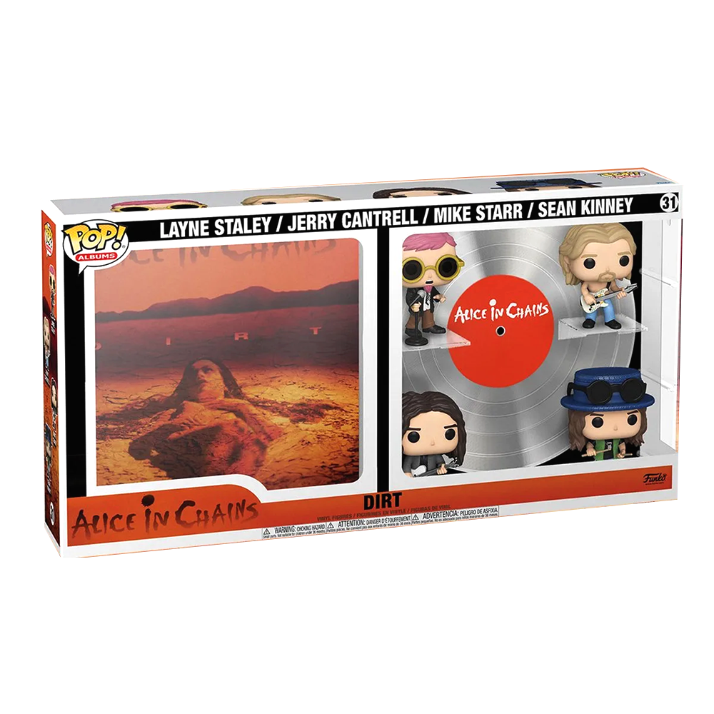DIRT Album art and band - Alice in Chains - Funko Pop Albums Deluxe # 31