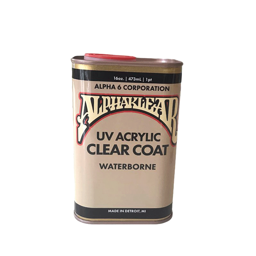 Alphaklear Waterborne Clear Coat 16oz by Alpha 6 Corp