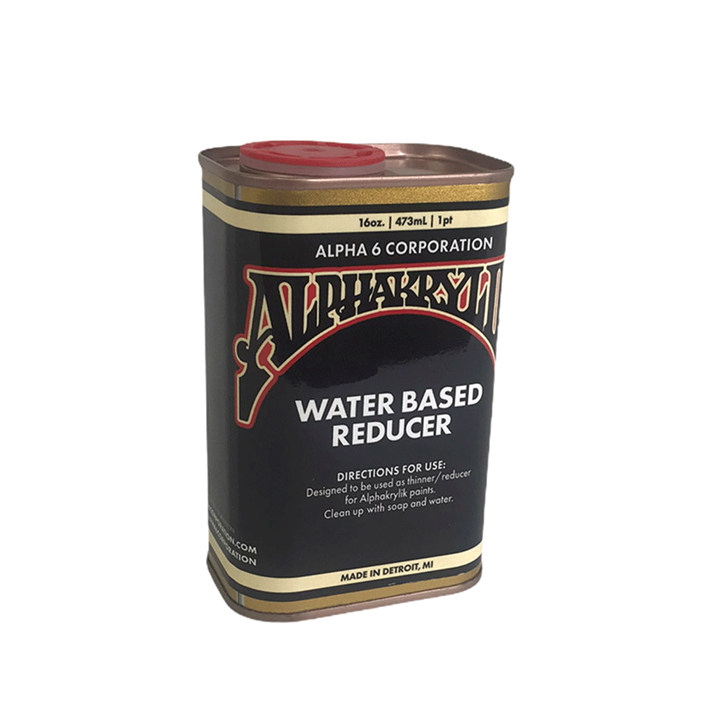 Alphakrylik Water Based Reducer 16oz by Alpha 6 Corp