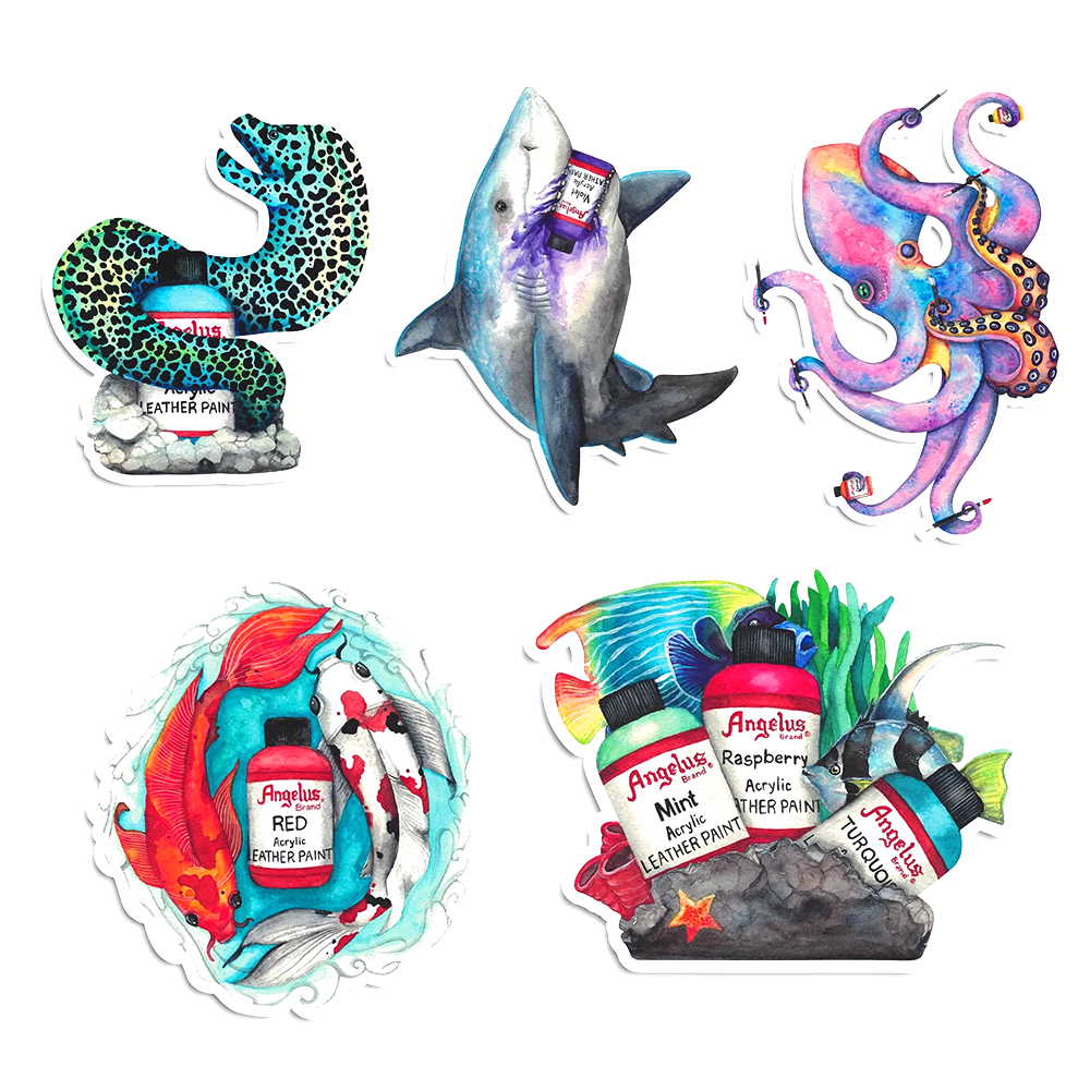 Angelus Aquatic series Sticker Pack