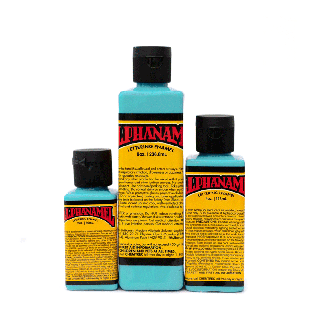 Aqua Alphanamel Enamel Paint by Alpha 6 Corp