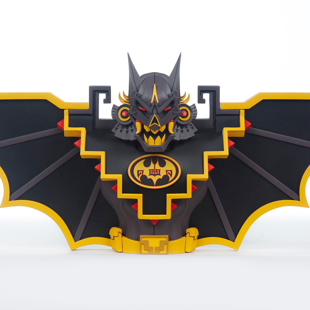 Urban Aztec Batman by Jesse Hernandez x Unruly Industries