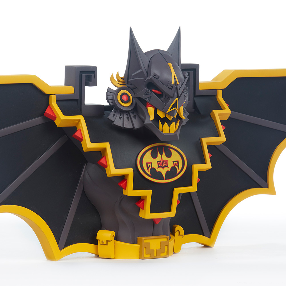 Urban Aztec Batman by Jesse Hernandez x Unruly Industries