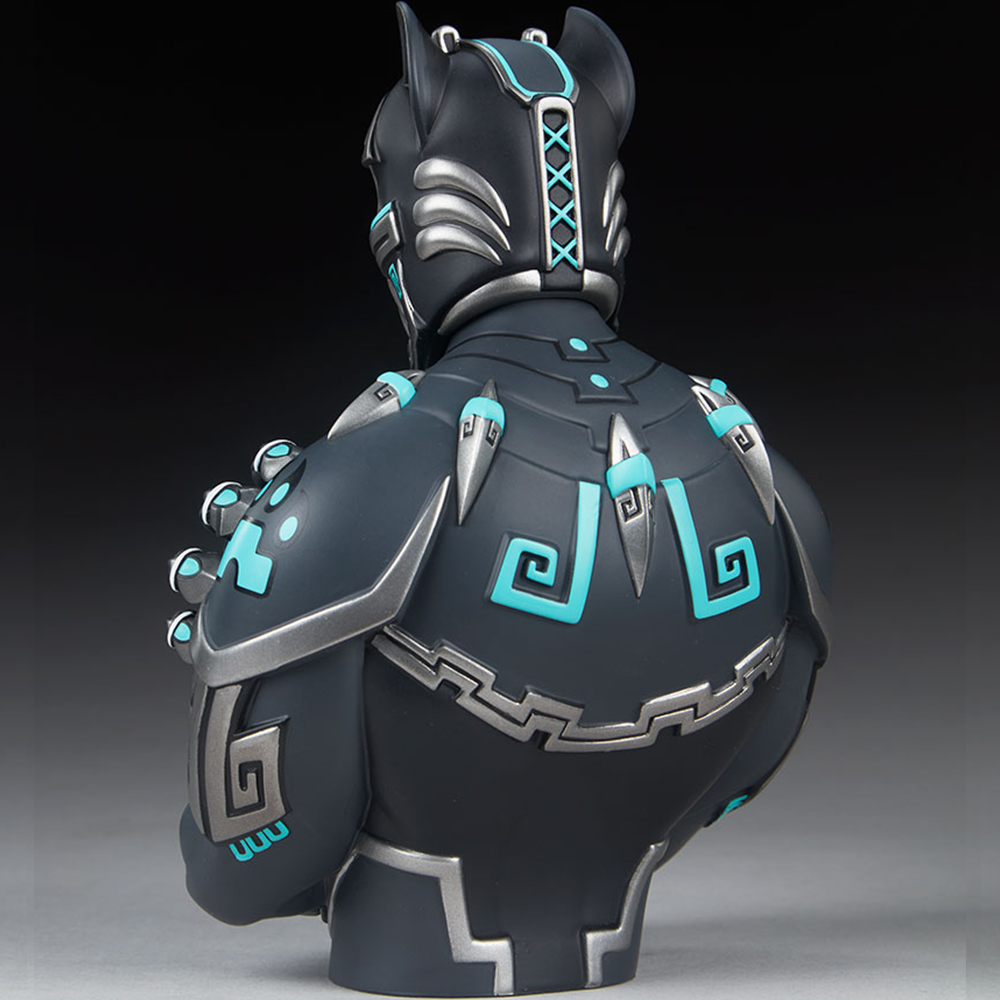 Urban Aztec Black Panther Bust by Jesse Hernandez x Unruly Industries