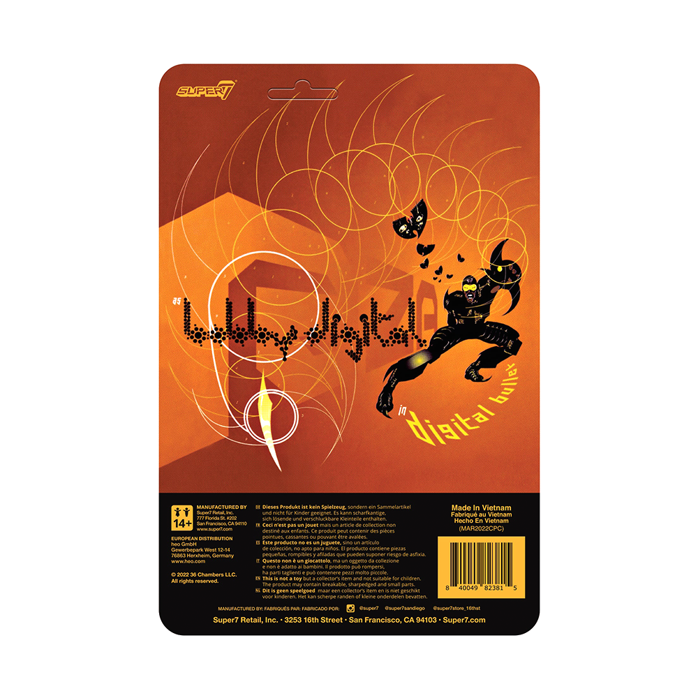 Bobby Digital (Digital Bullet) ReAction Figure - RZA by Super7