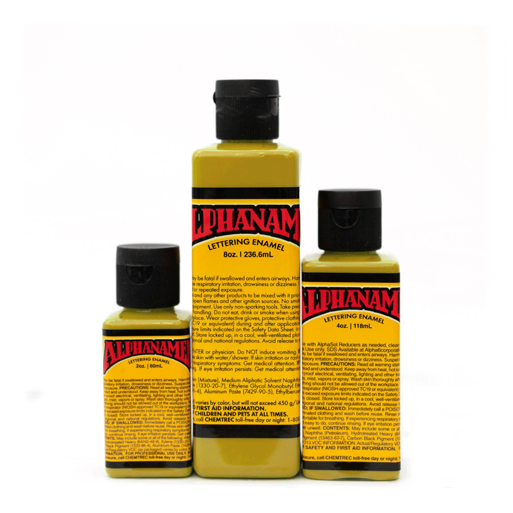 Chartreuse Alphanamel Enamel Paint by Alpha 6 Corp