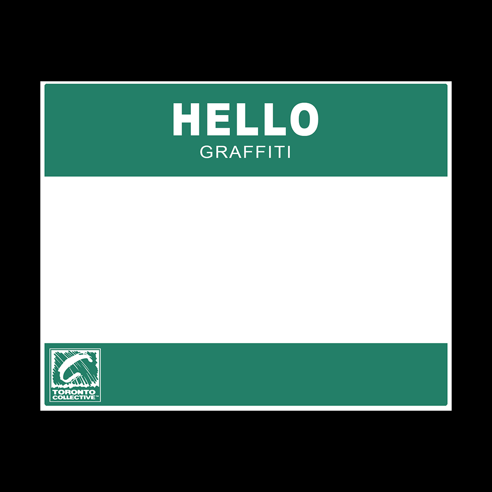 Hello Graffiti Blank sticker