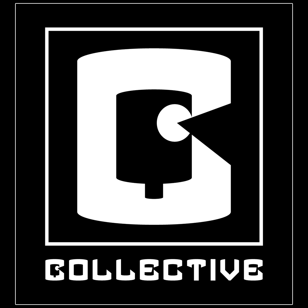 Collective B/W Logo sticker
