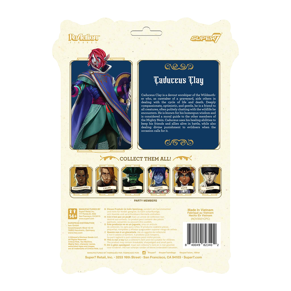 Caduceus Clay ReAction Figure - Critical Role by Super7