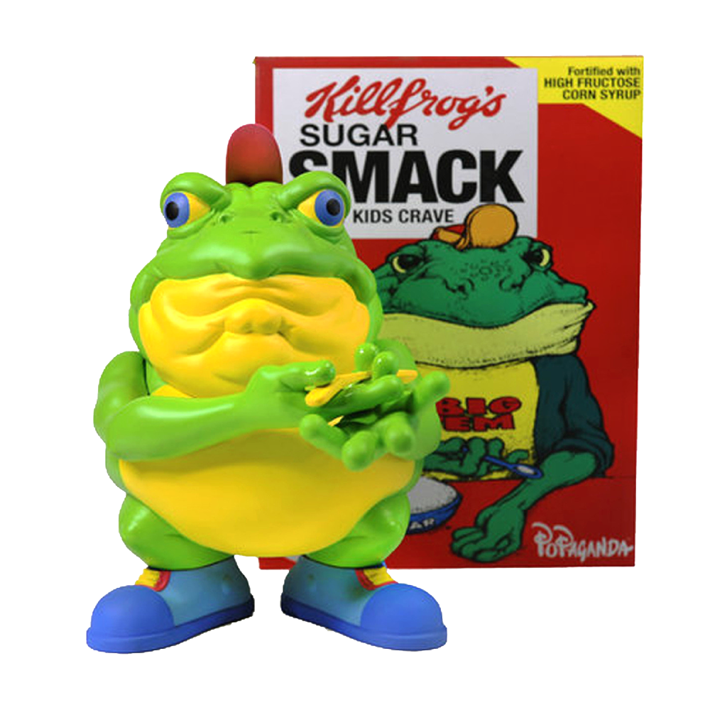 Drug em Killfrog the Sugar Smack Bullfrog by Ron English