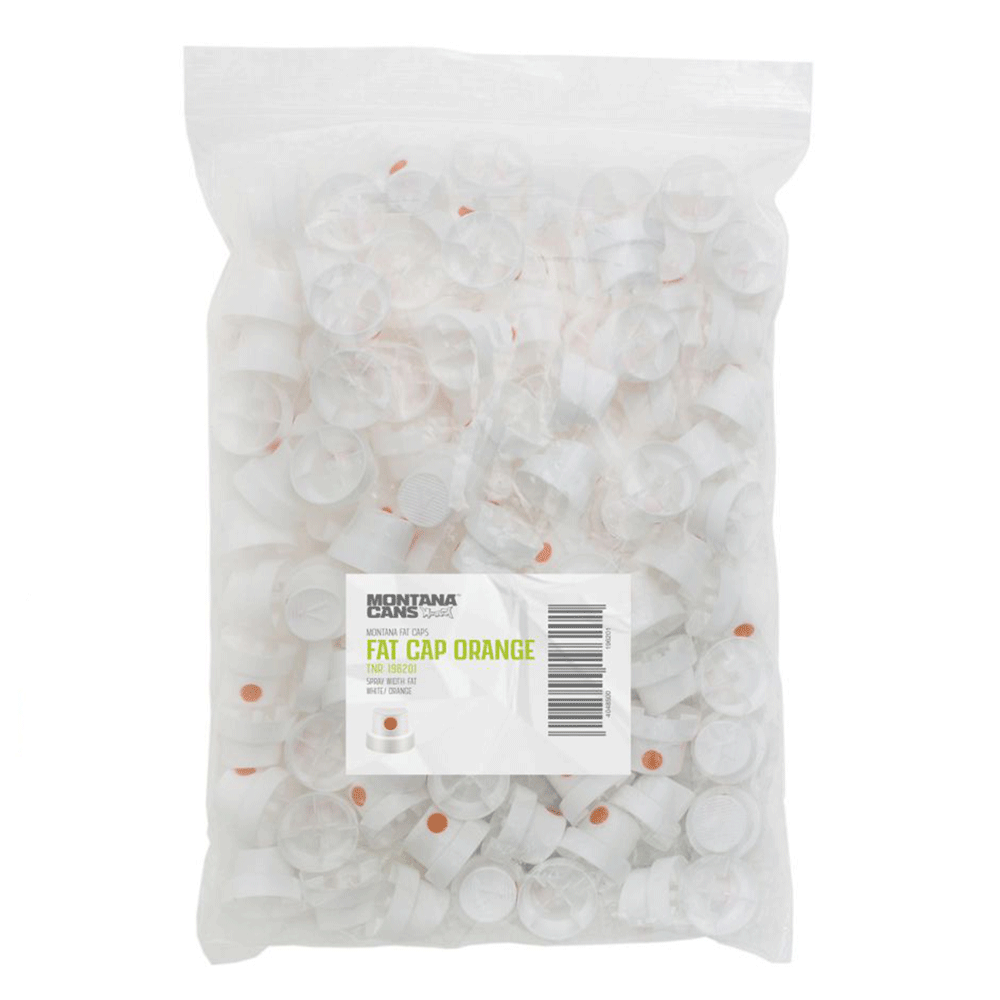 Montana Fat cap white Orange dot