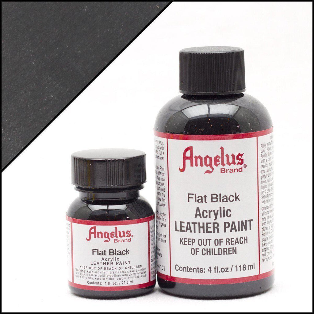 Angelus Acrylic Leather Paint 1 oz Flat Black