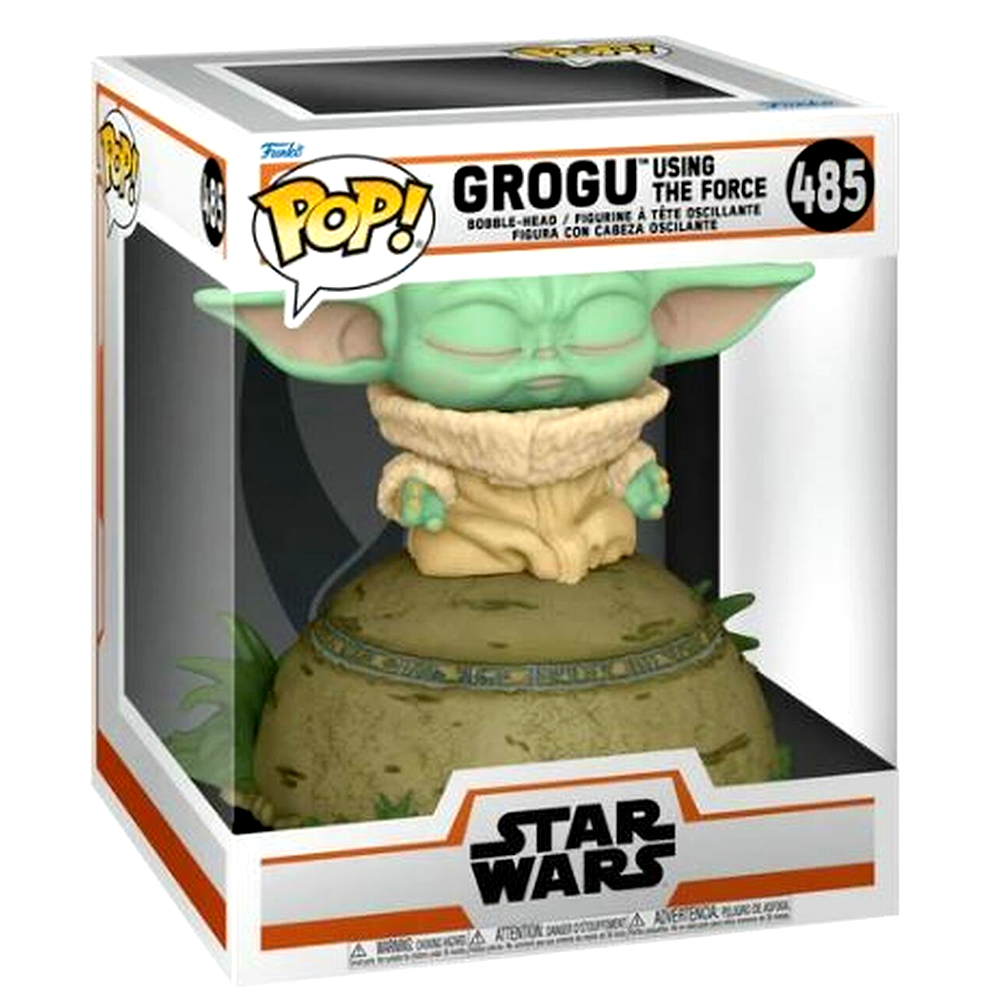 Grogu using the force - star Wars Funko Pop #485 with lights and sound effects