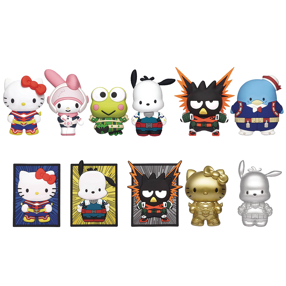 Hello Kitty x My Hero Academia - Blind Bag Figural Bag Clip Hello Kitty x My Hero Academia - Blind Bag Figural Bag Clip