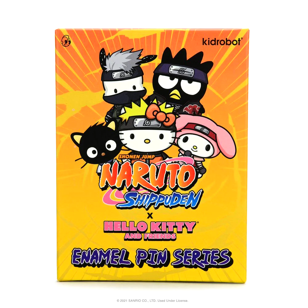 Naruto x Hello Kitty 1.5" Enamel Pin By Kidrobot (1 ENAMEL PIN)