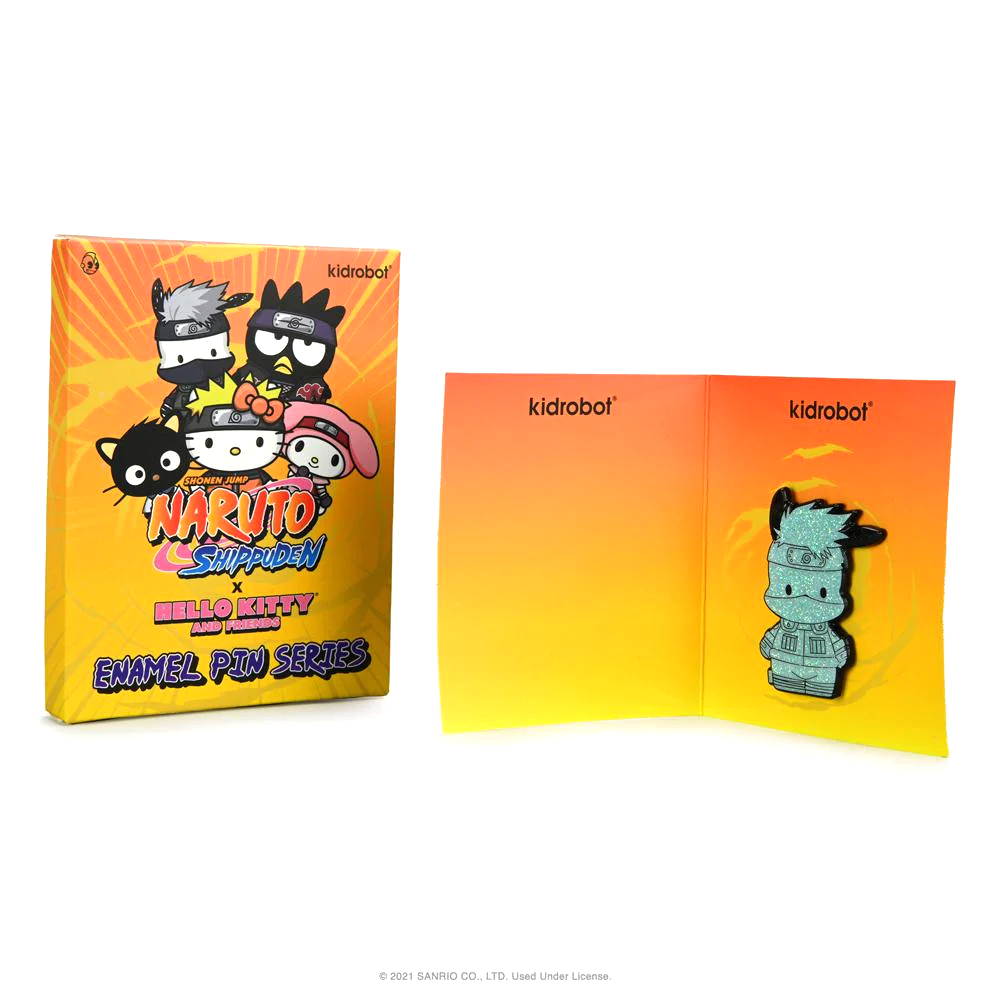 Naruto x Hello Kitty 1.5" Enamel Pin By Kidrobot (1 ENAMEL PIN)