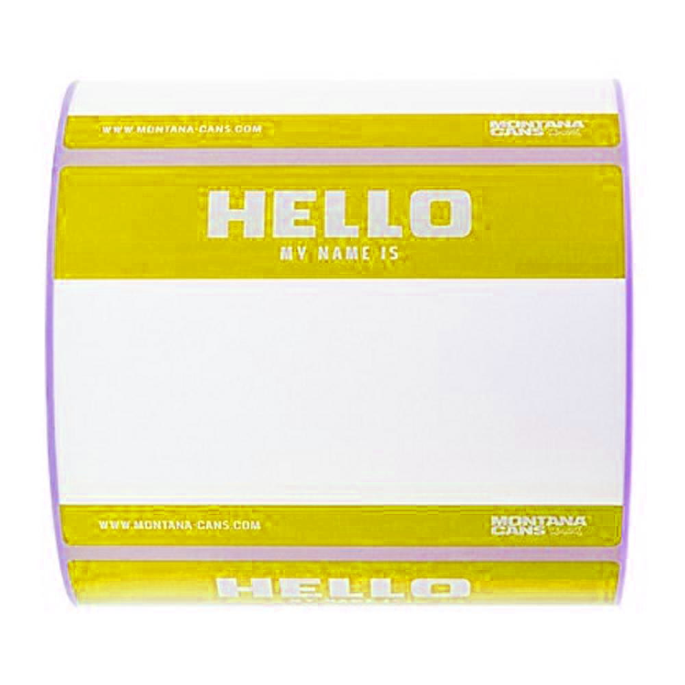 Hello My Name is Sticker Roll-Montana-Stickers-TorontoCollective