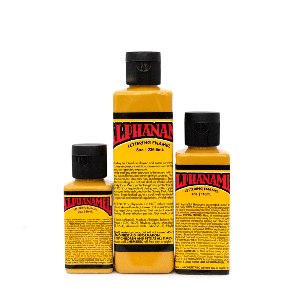 Imitation Gold Alphanamel Enamel Paint by Alpha 6 Corp