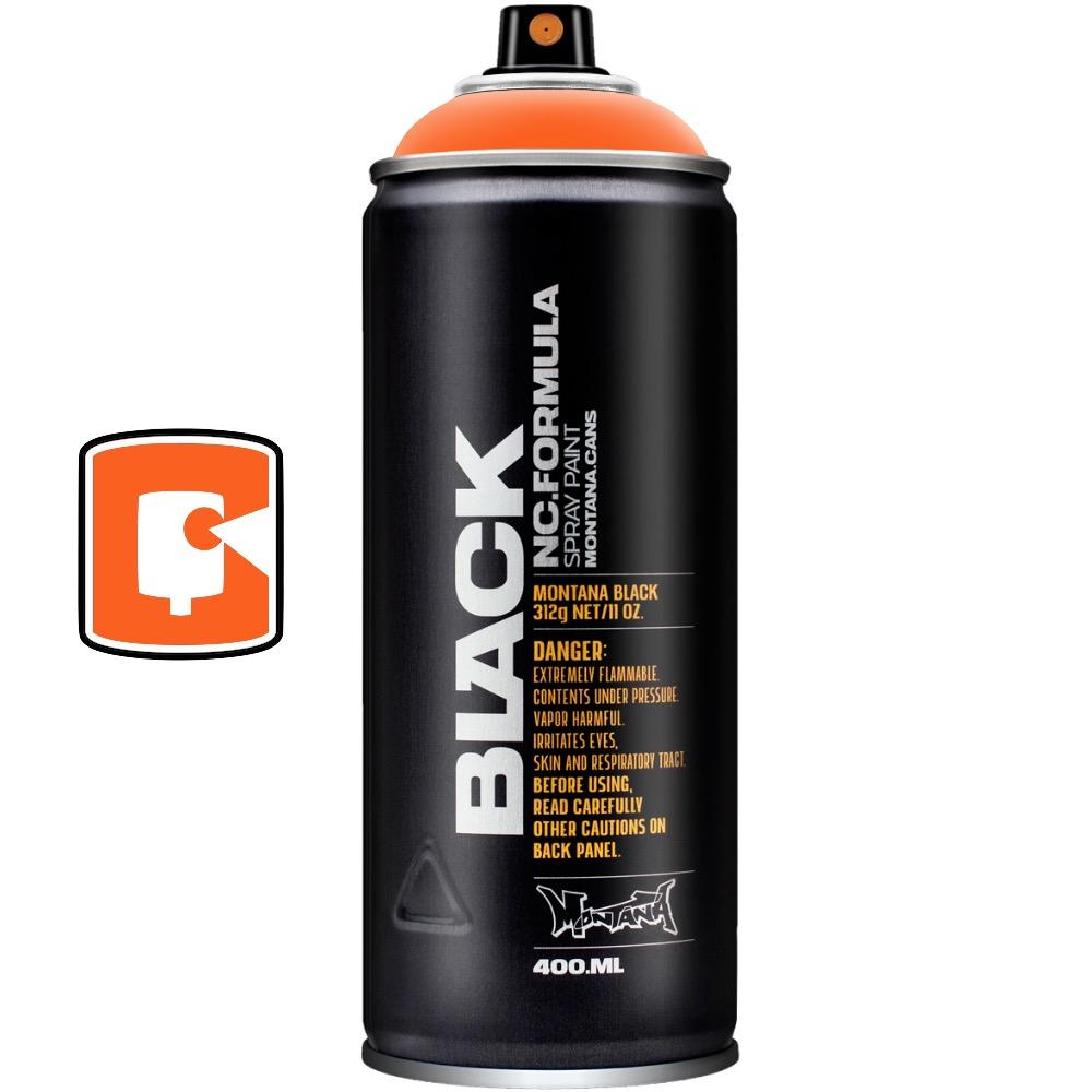 Infra Orange-Montana Black-400ML Spray Paint-TorontoCollective