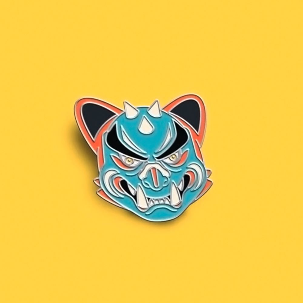 Superplastic Jor Ros Oni Mask pin