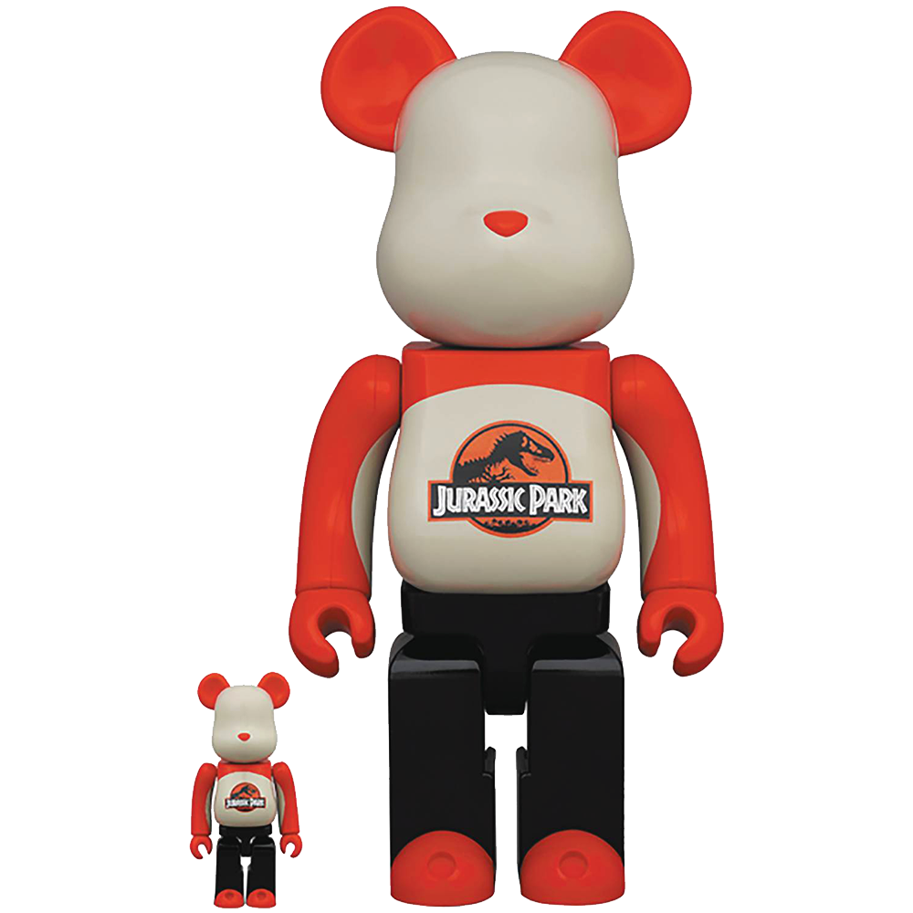 Jurassic Park - 100% and 400% Bearbrick Set by Medicom Toy