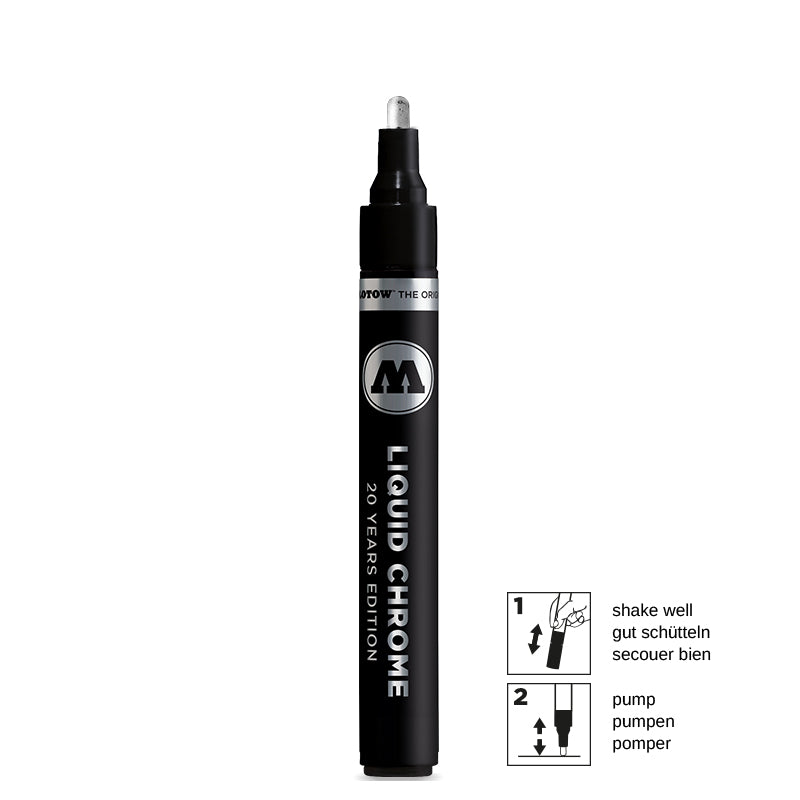 Liquid Chrome 4mm Marker by Molotow