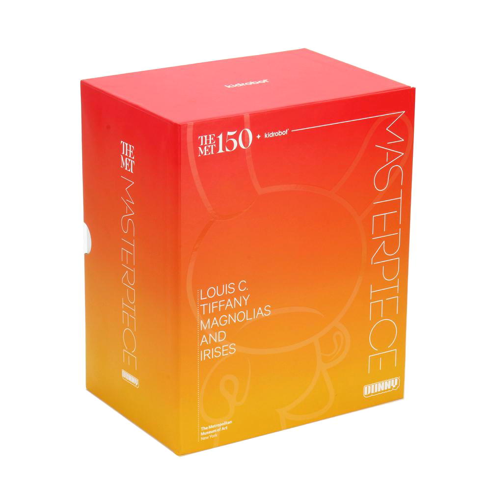 Magnolias and Irises by  Louis C. Tiffany - The Met MASTERPIECE 8&quot; Dunny by Kidrobot