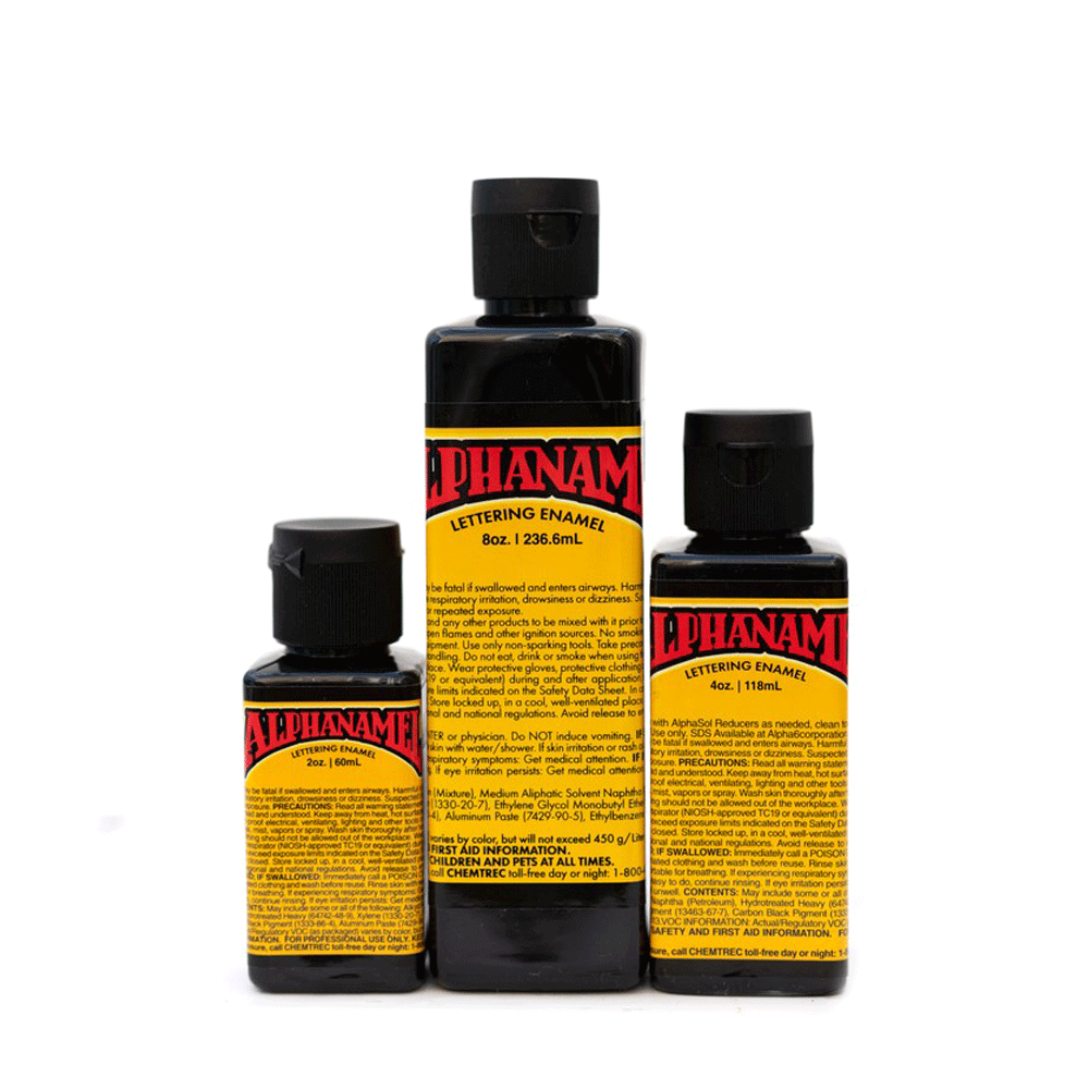 MCKEAG'S BLACK Alphanamel Enamel Paint by Alpha 6 Corps