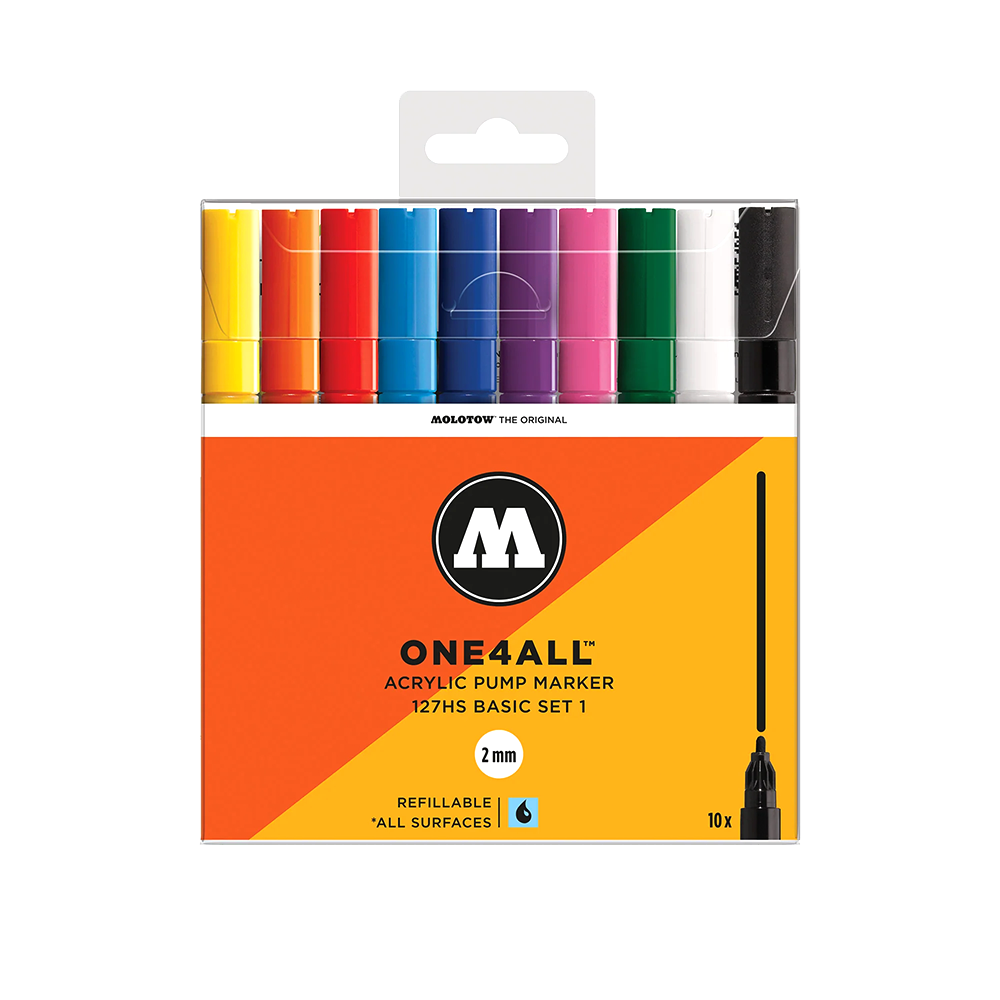 Molotow One4All 127hs Basic 1 - 10 Markers Set