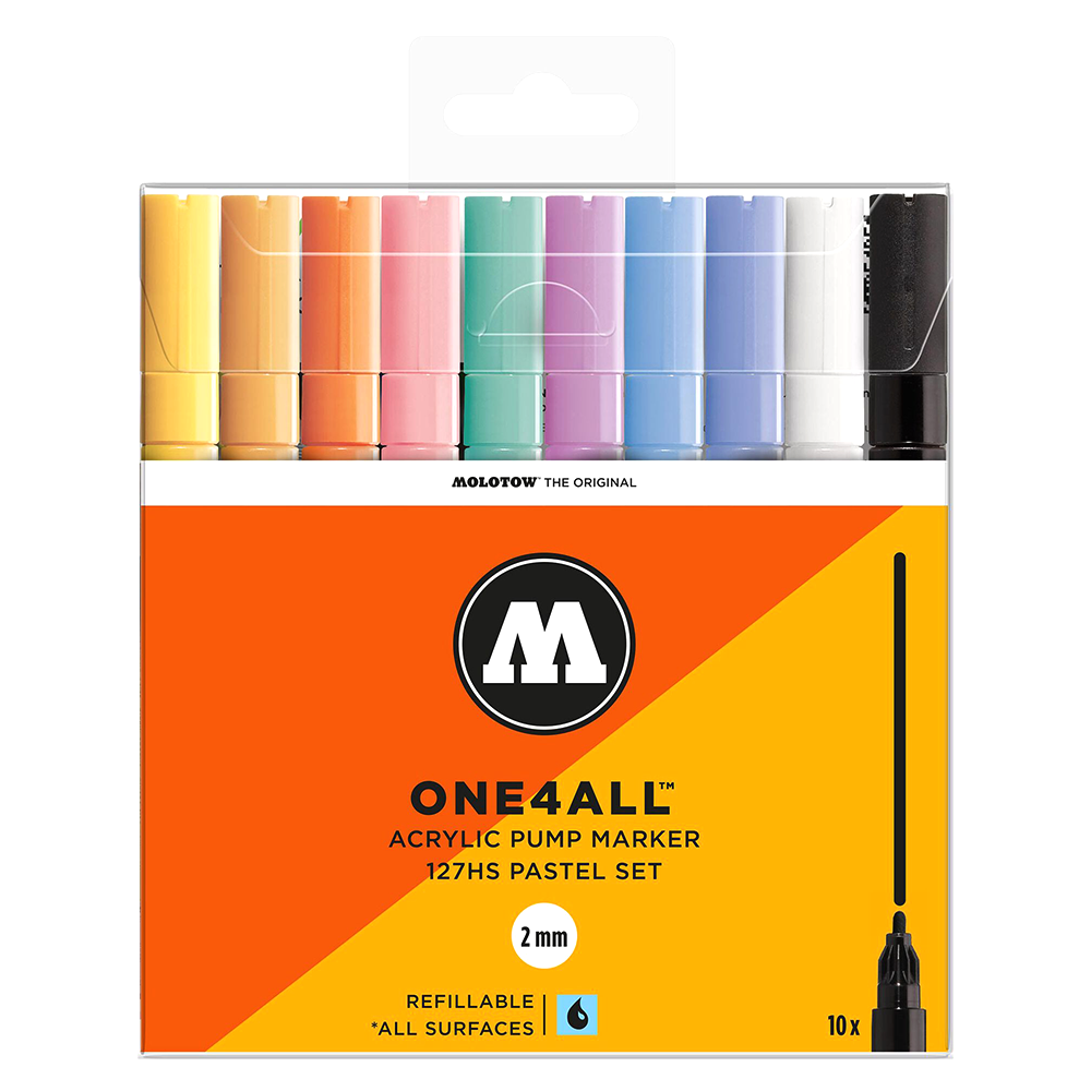 Molotow One4All 127hs Pastel Color - 10 Markers Set