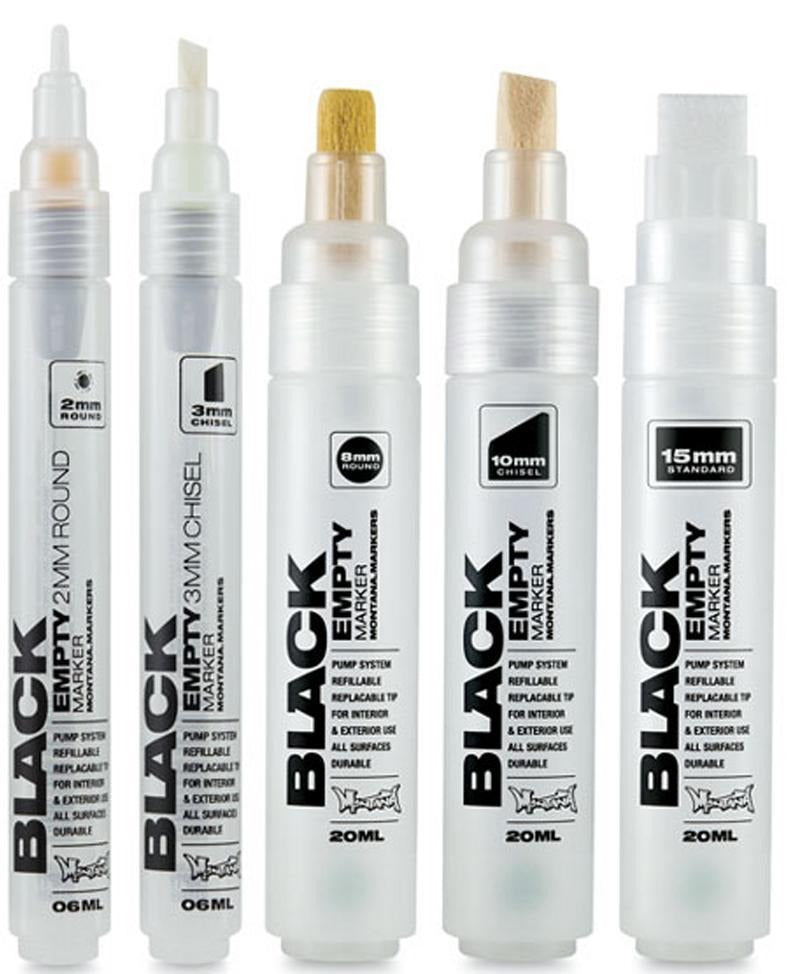 Montana Black Empty Markers-Montana Black Ink-TorontoCollective