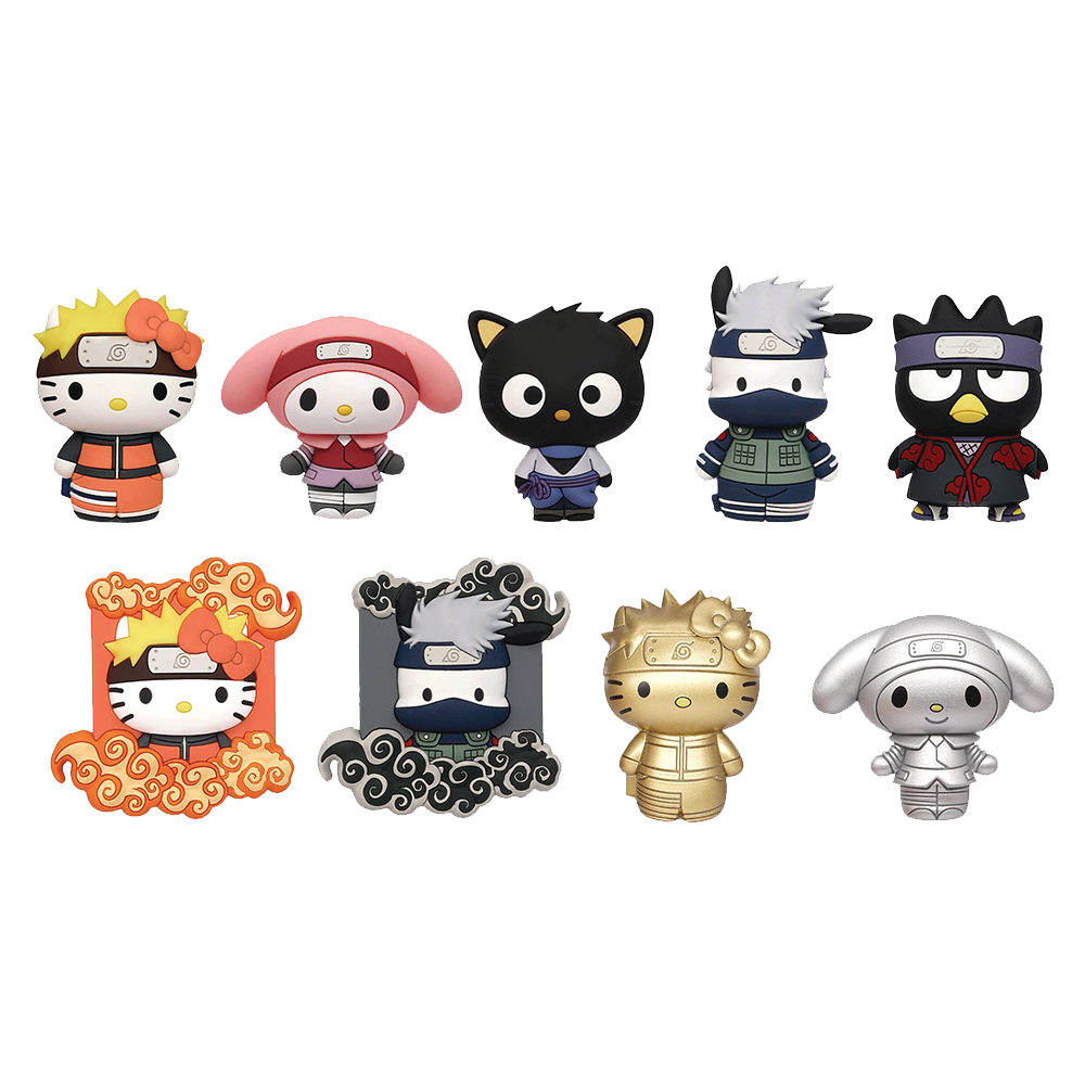 Naruto Shippuden x Hello Kitty and Friends Blind Bag Figural Bag Clip