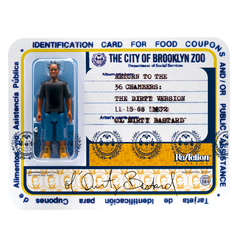 Ol' Dirty Bastard ReAction Figure - The City of Brooklyn Zoo by Super7 *PUNCHED