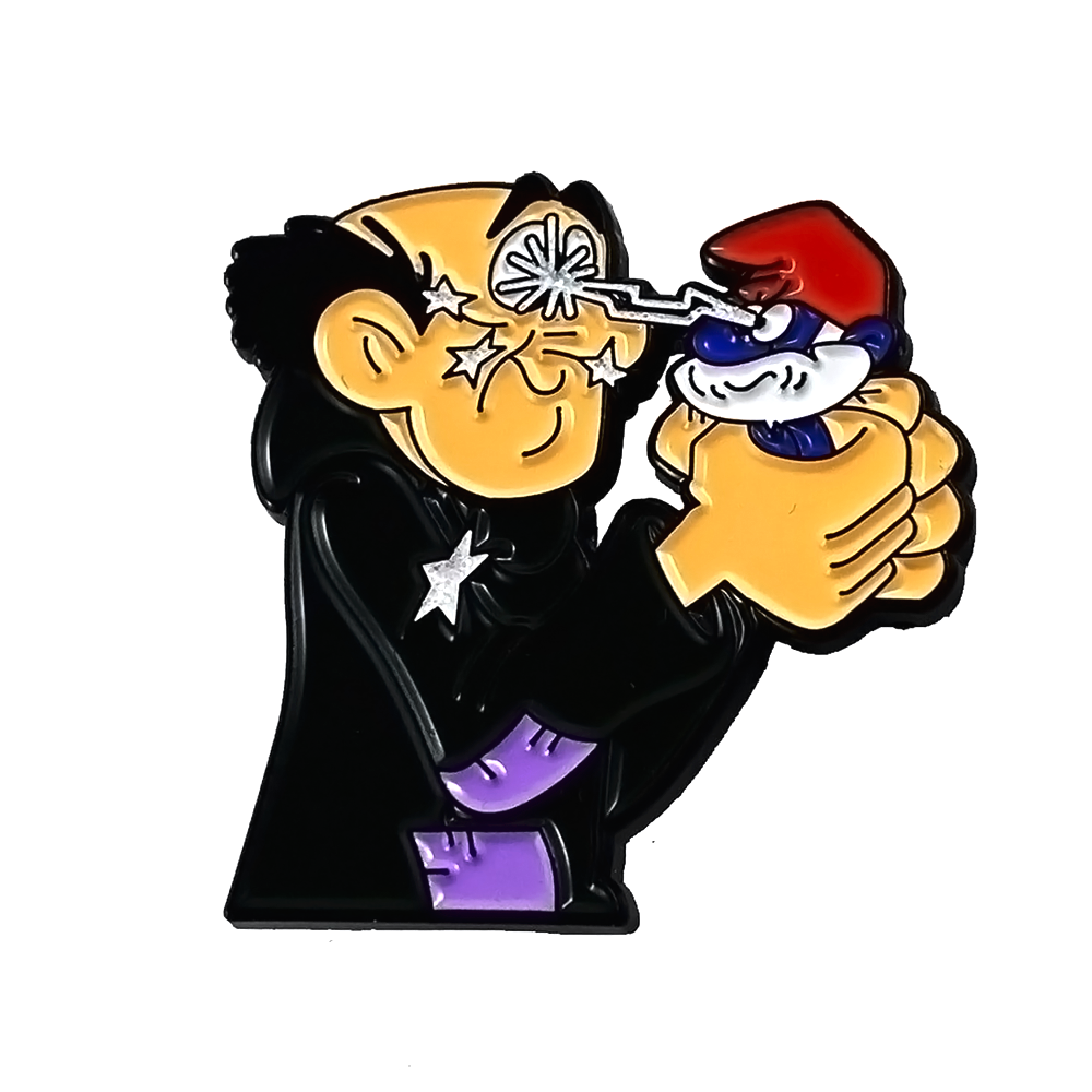 Papa Smurf Hypnosis Enamel Phantom Pin