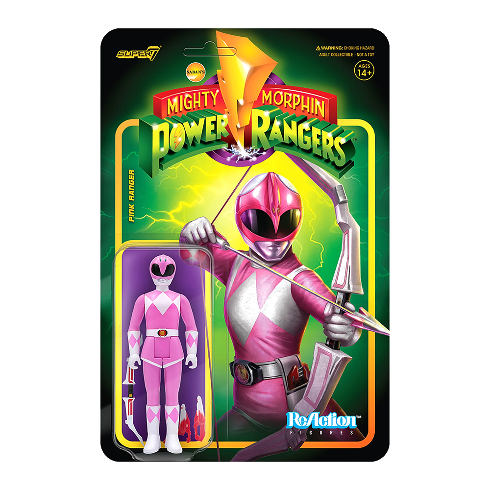 Pink Ranger - Mighty Morphin' Power Rangers Reaction Figure by Super7