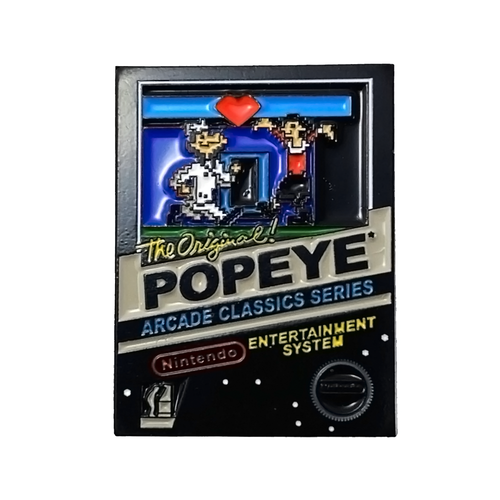 Popeye Nintendo NES Cover Art Enamel Phantom Pin