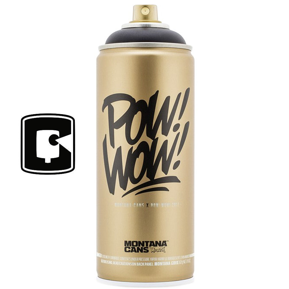 Pow Wow Montana Gold Shock Black Collectors Spray Paint