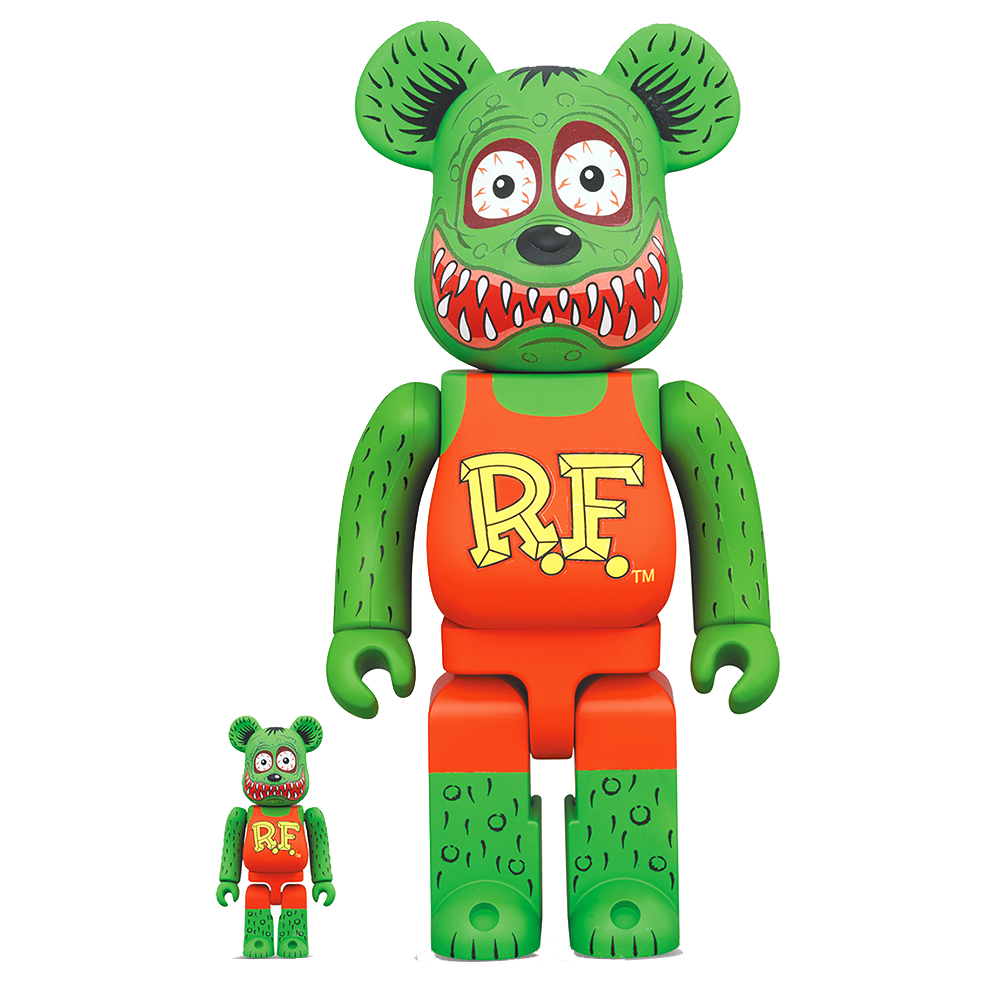 Rat Fink - 400% and 100% Bearbrick by Medicom Toy