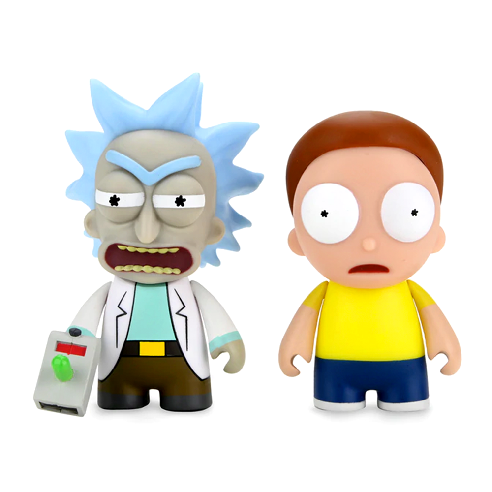 Rick Sanchex and Morty Smith 2pack vinyl mini figures by Kidrobot