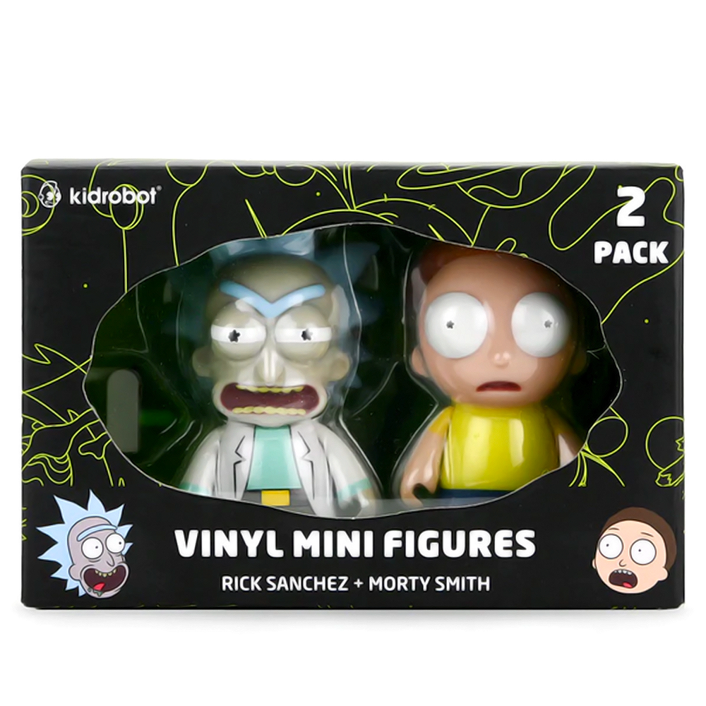 Rick Sanchex and Morty Smith 2pack vinyl mini figures by Kidrobot