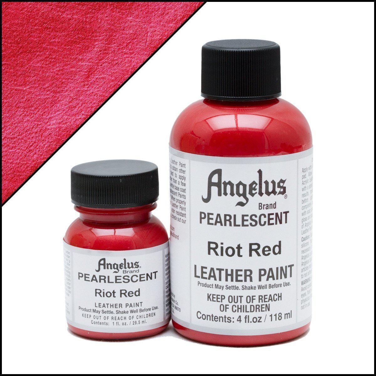 Red Leather Riot Riot Red Angelus Pearlescent Leather Paint - TorontoCollective
