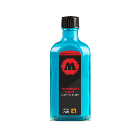 Molotow Permanent Alcohol-Based Colored Paint Refill Bottle 125ml
