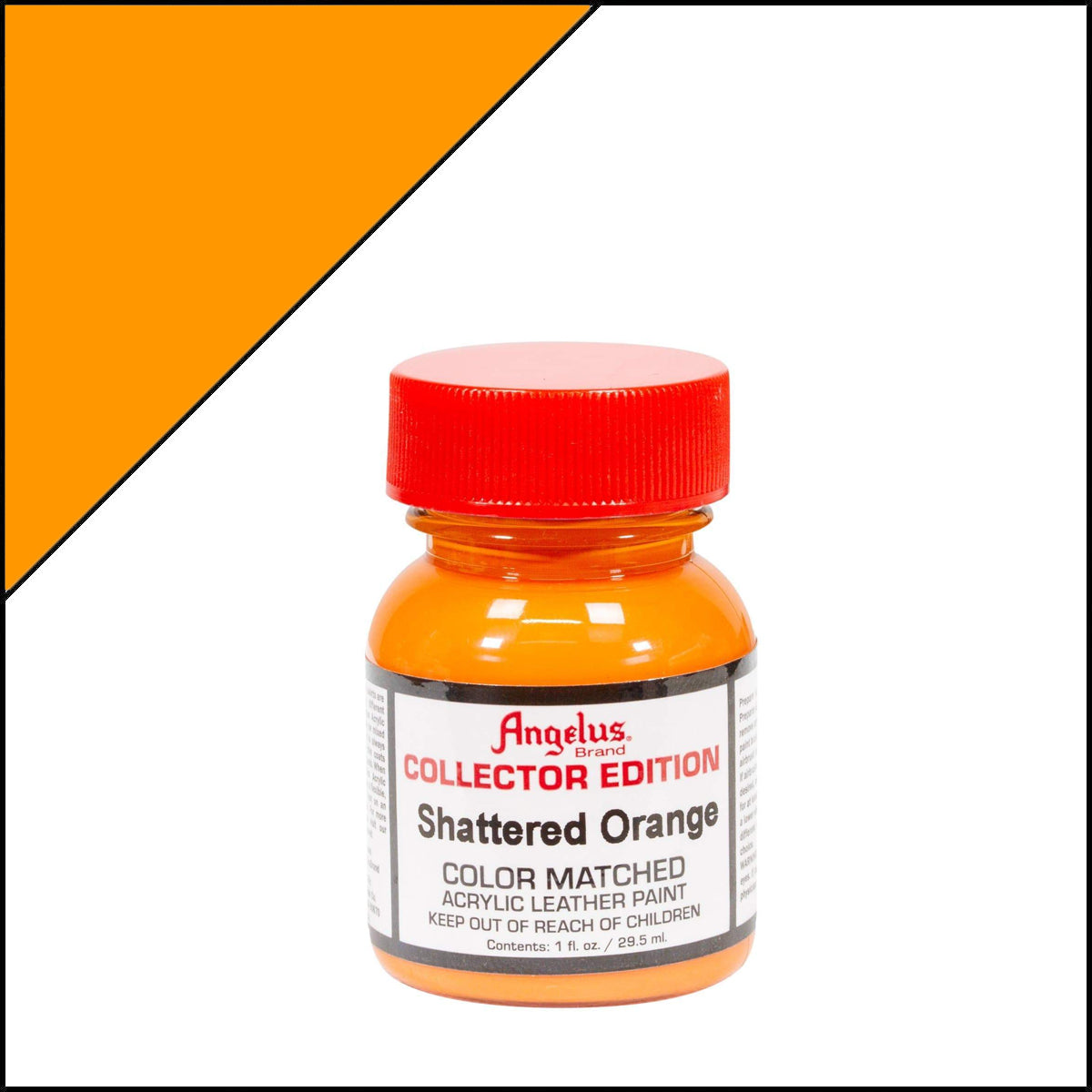 Shattered Orange Angelus Collectors Leather Paint