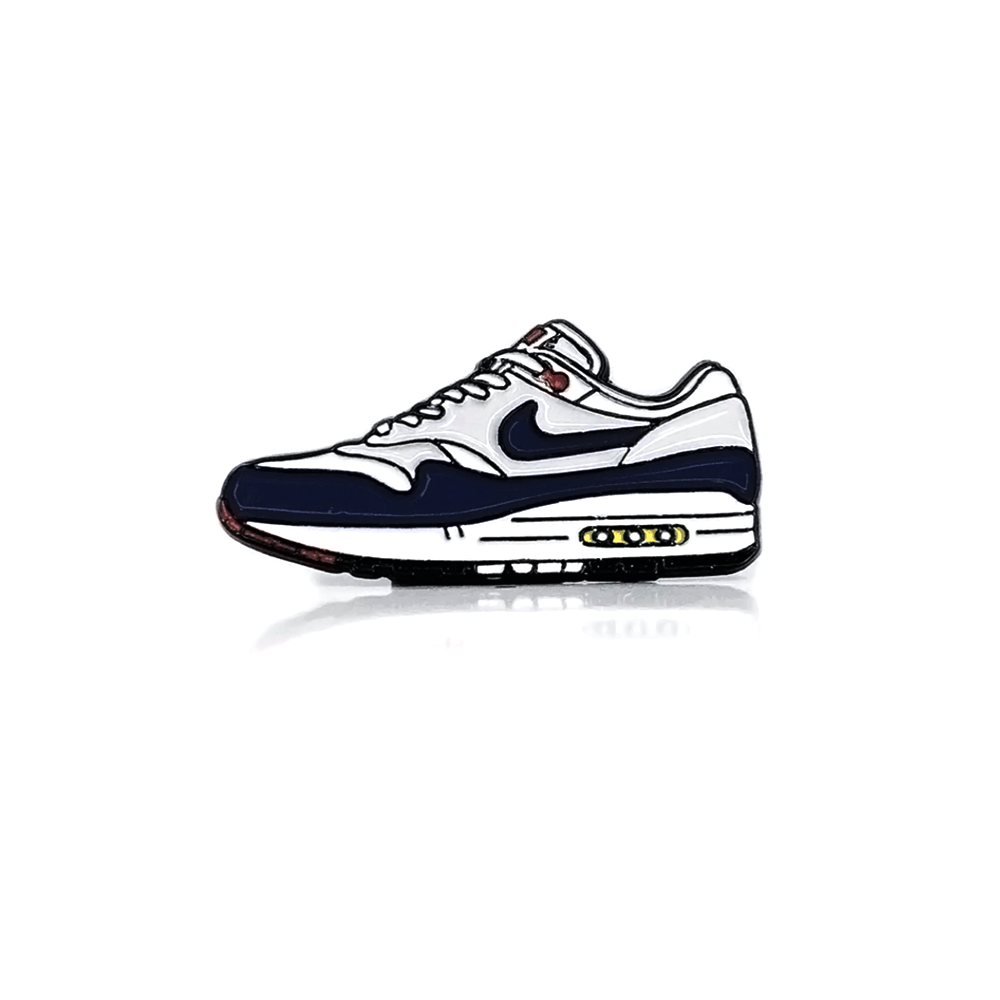 ShooBox Air Max 1 White Black pin