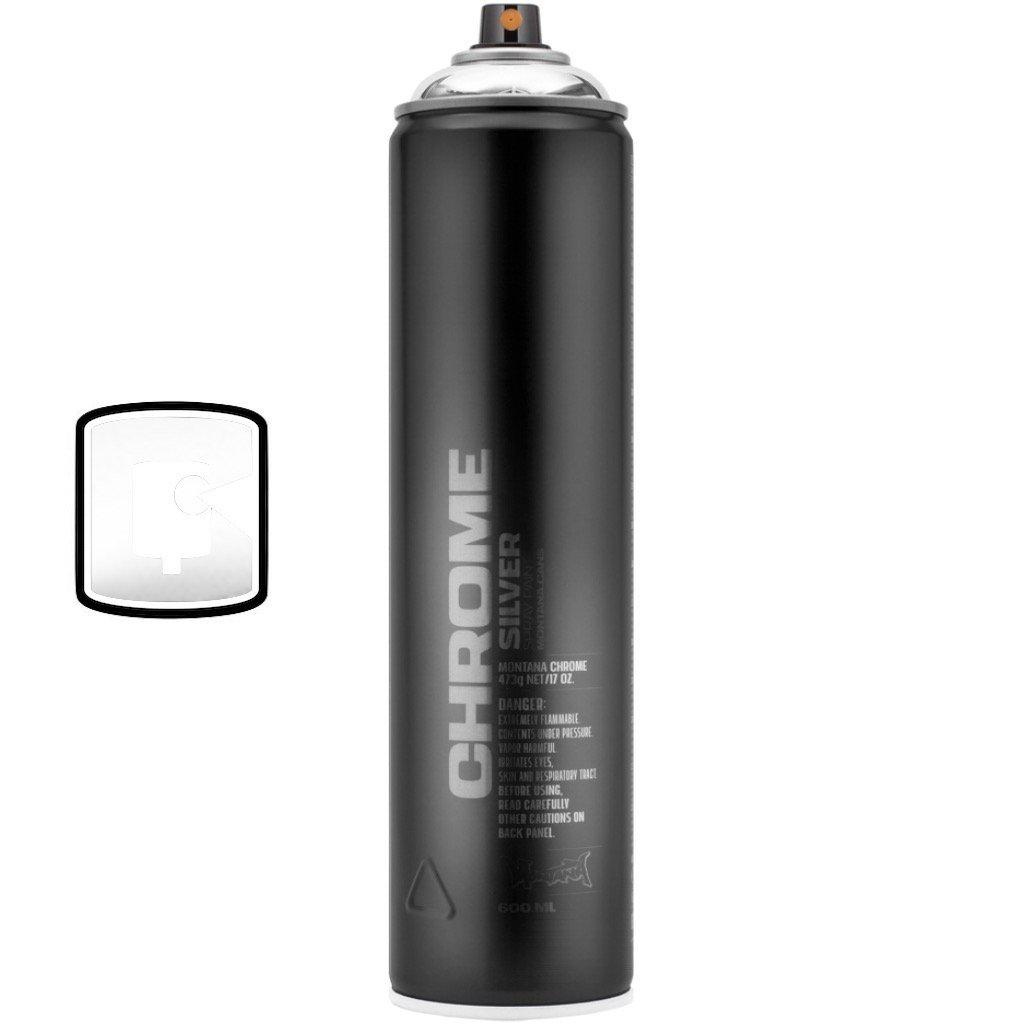 Silverchrome-Montana Black Extended-600ML Spray Paint-TorontoCollective